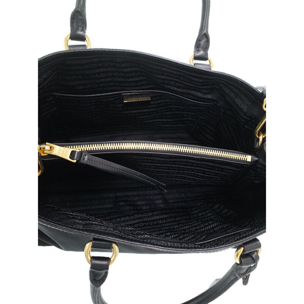 Prada Calf Black Nylon Handbag Tessuto Soft - Picture 3 of 9